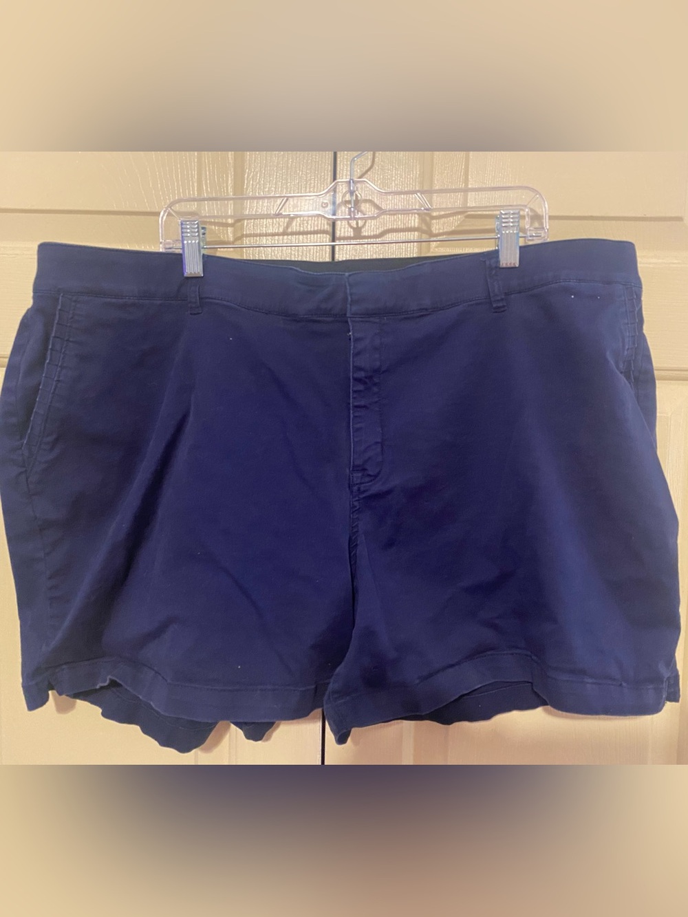 Lane Bryant Navy Women's Casual Cotton Shorts